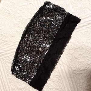 PINK Sequin Bandeau  Bra EUC